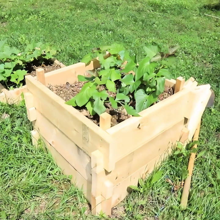 how to make potato growing boxes