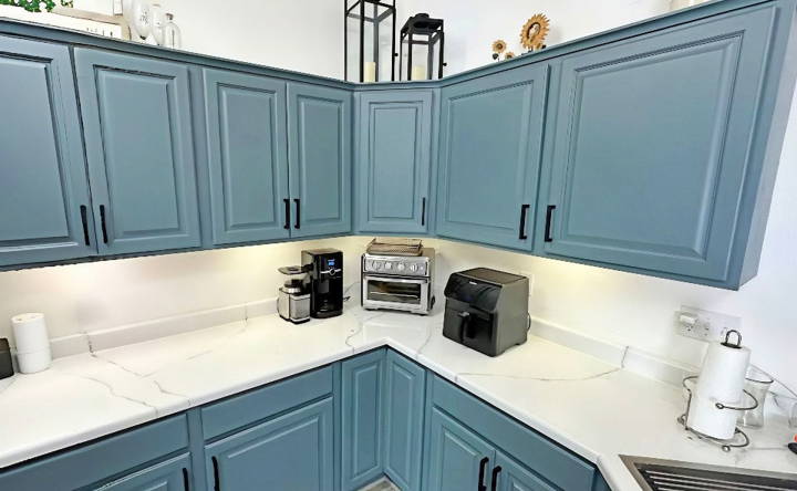 how to paint kitchen cabinets at home