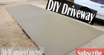 how to pour a concrete driveway addition