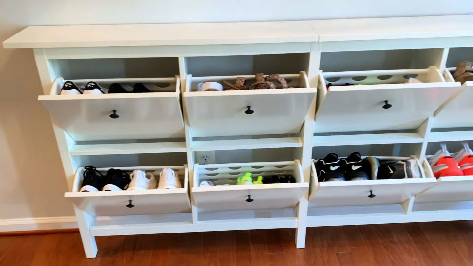 ikea hemnes shoe cabinet hack