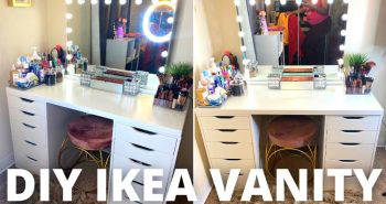 ikea makeup vanity hack