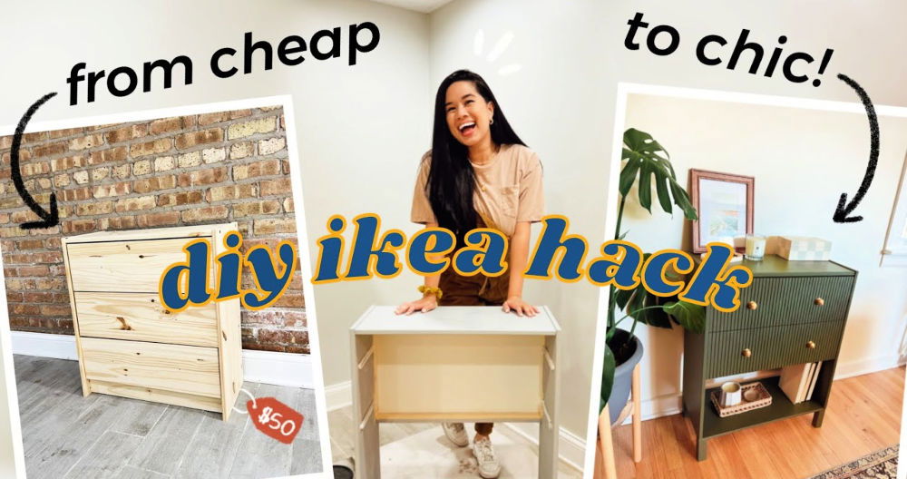 Cheap IKEA Nightstand Hack for a High-End Look