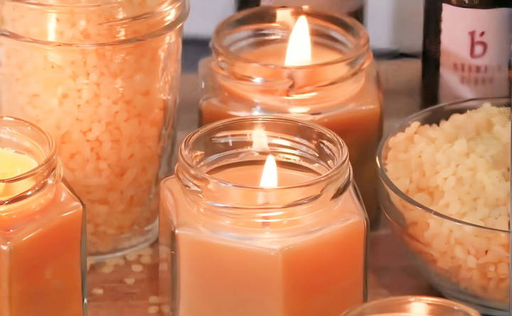 inexpensive diy beeswax candles