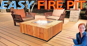 inexpensive diy fire pit table