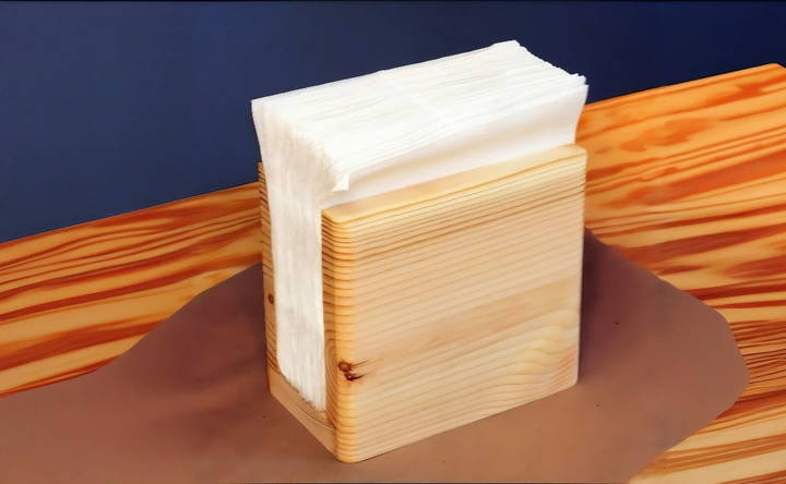 inexpensive diy wood napkin holder