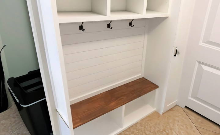 make ikea hack mudroom lockers