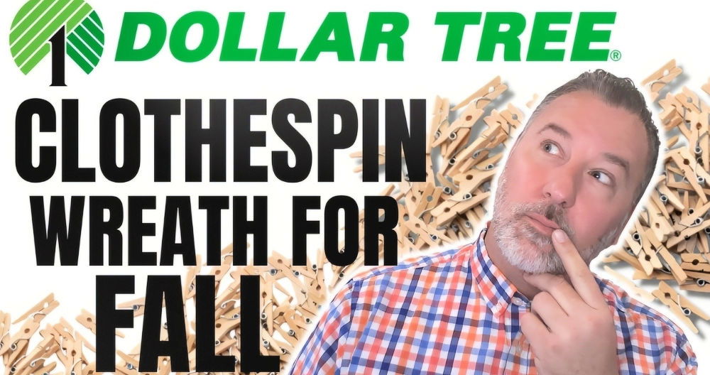 making a dollar tree clothespin wreath