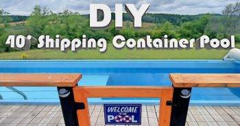 making a shipping container pool