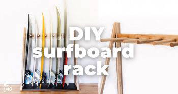 making a surfboard rack at home