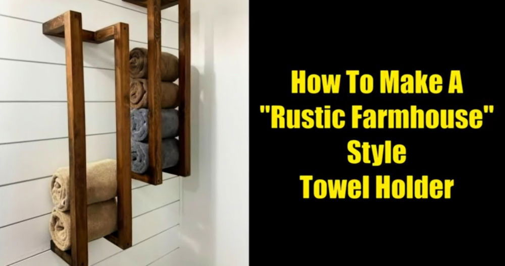DIY Towel Rack To Maximize Space & Style
