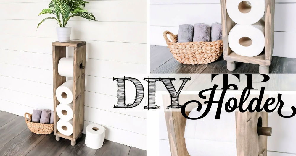Homemade DIY Toilet Paper Holder