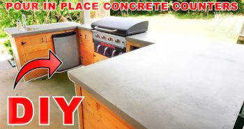 making outdoor concrete countertops