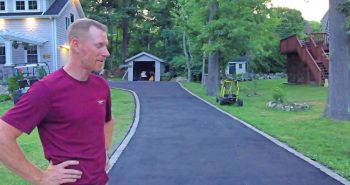 making your own asphalt driveway