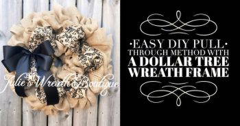 making your own burlap wreath