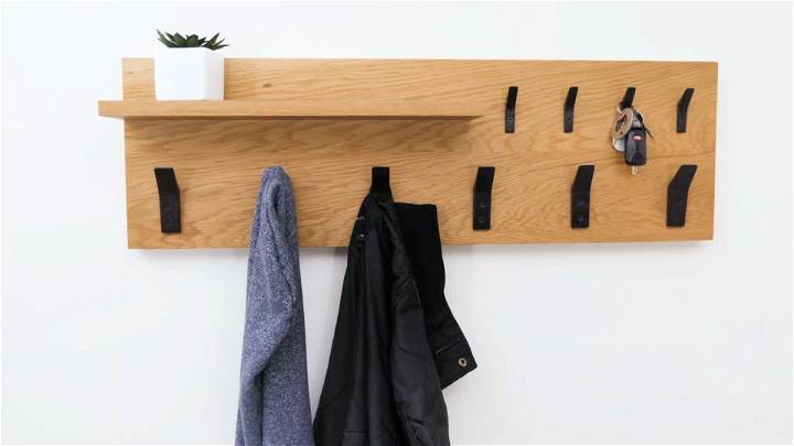 modern DIY coat rack