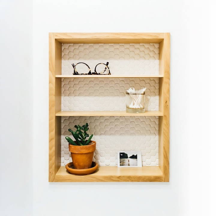 modern diy medicine cabinet makeover