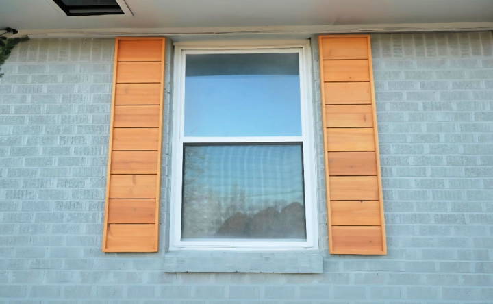 modern diy wooden window shutters