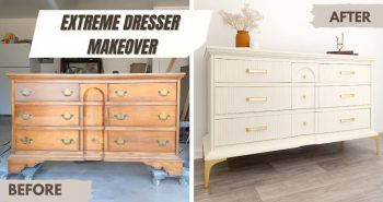 painted dresser with step by step instructions