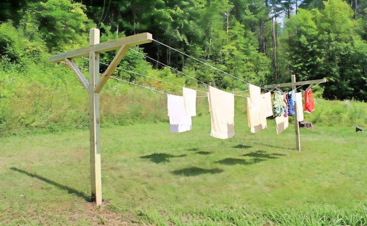 quick and easy diy clothes line