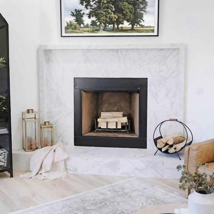 remodel a fireplace into modern look