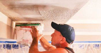 removing popcorn ceiling tutorial