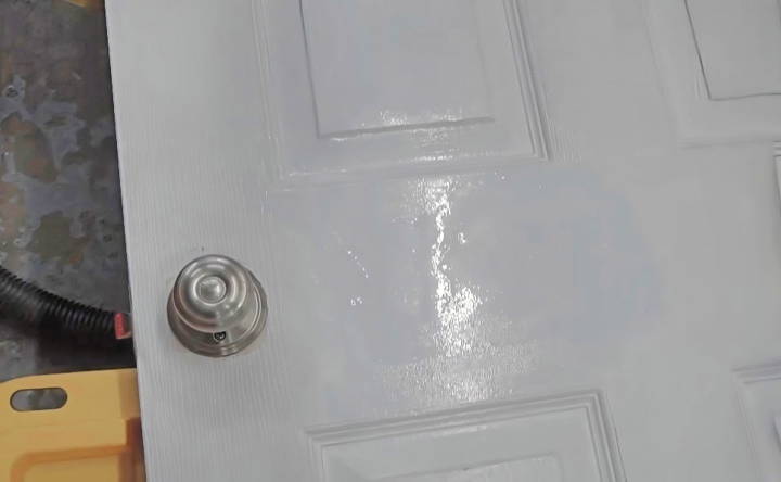 repair a hole in a hollow core door