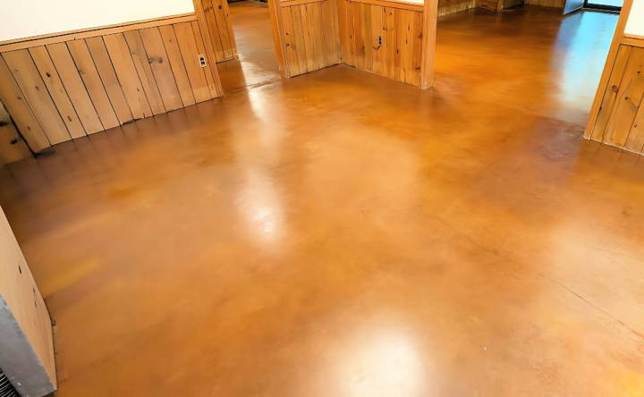 simple and easy diy stain concrete floor