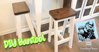 simple diy wooden bar stool