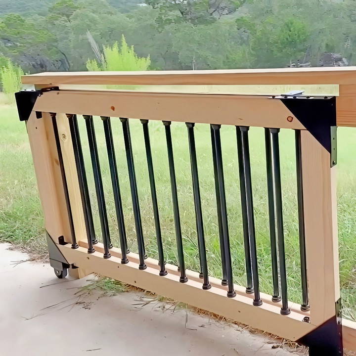 simple diy wooden sliding gate