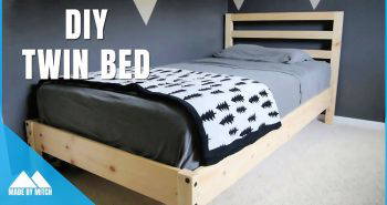 simple diy wooden twin bed