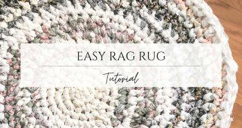 simple homemade rag rug