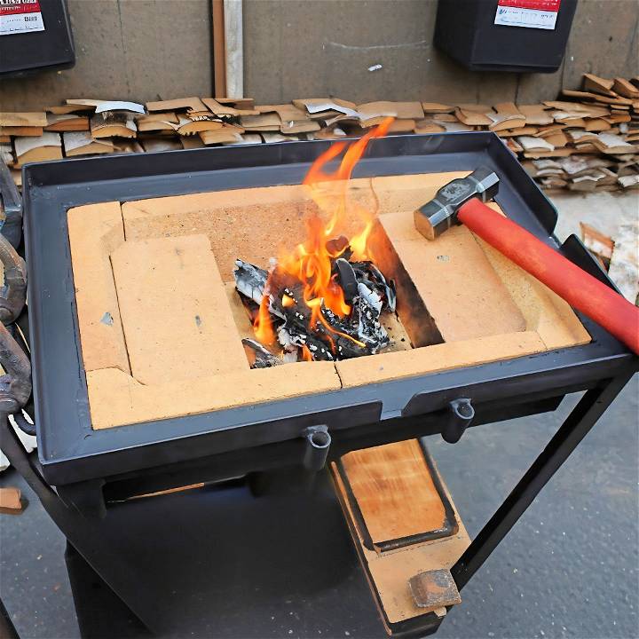 simply and easily diy blacksmith's forge