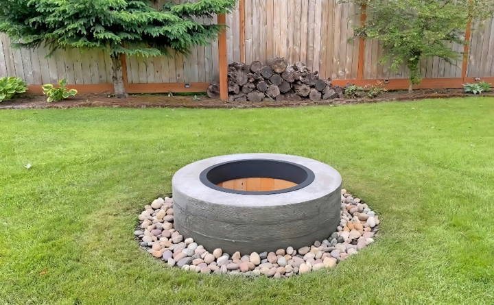 ultimate diy concrete fire pit