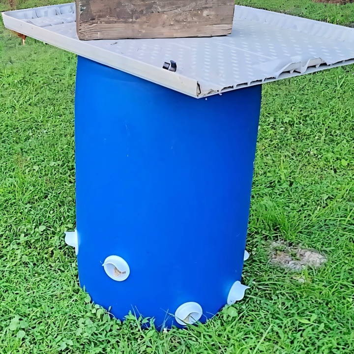 ultimate diy no waste chicken feeder