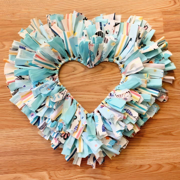 wonderful diy rag wreath idea