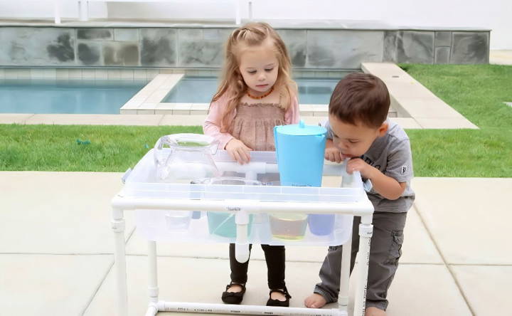 homemade pvc pipe water table