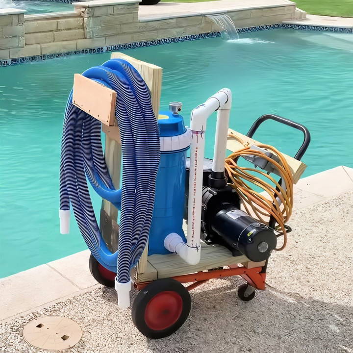 homemade swimming pool vacuum