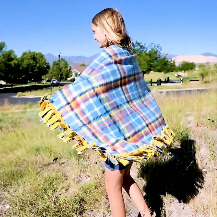 how to make a fleece tie blanket