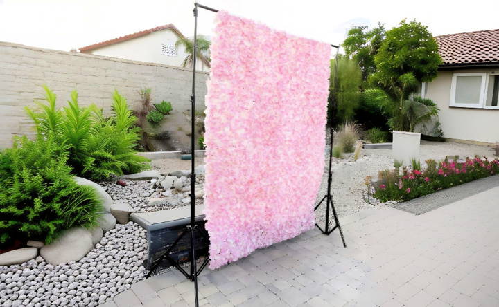 how to make a flower wall backdrop