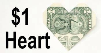 make your own dollar heart