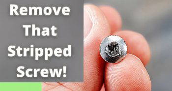 remove a stripped screw with a rubber band