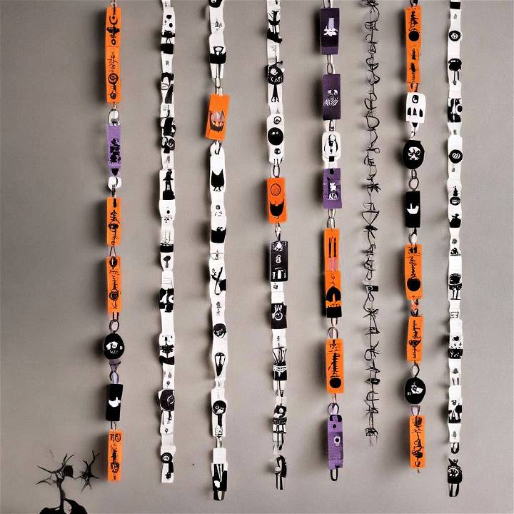 Spooky paper chains