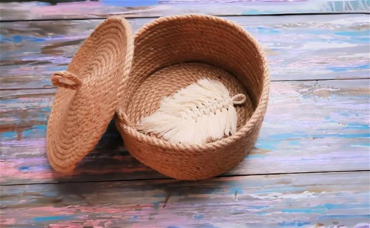 easy handmade rope basket