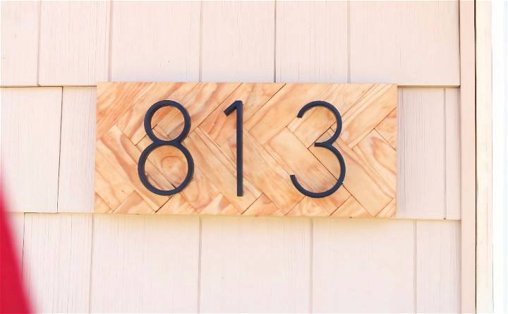 free house number sign woodworking plan