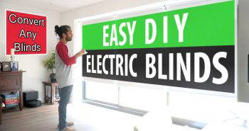 homemade electric blinds