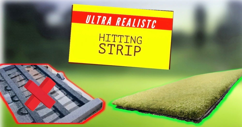 homemade golf hitting mat