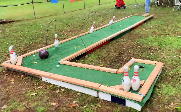 homemade mini golf course