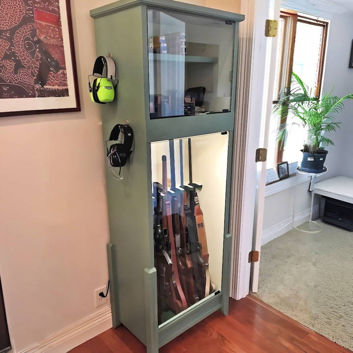 how to build a gun cabinet