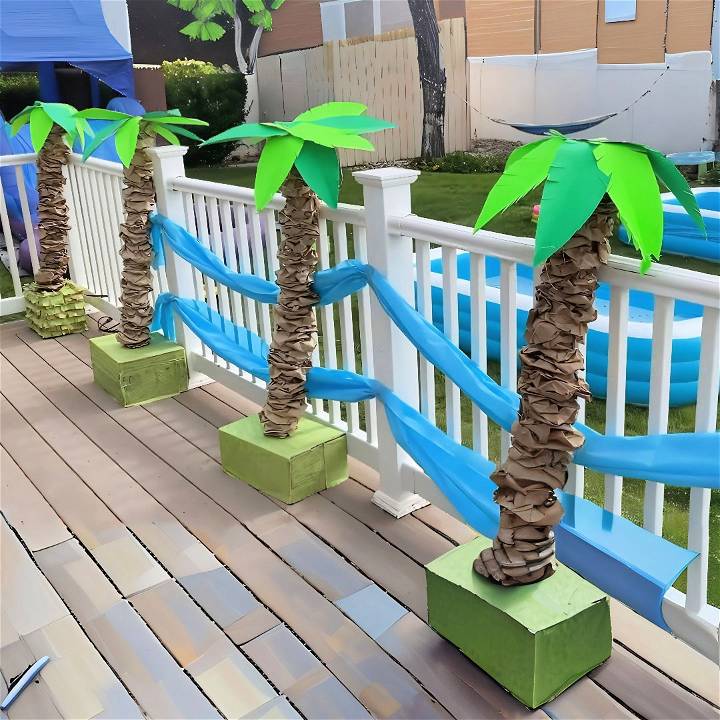 how to make palm tree for decoration