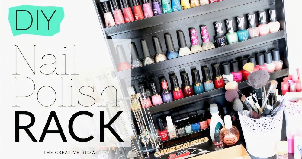 DIY Nail Polish Organizer on A Budget